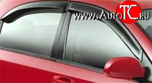 611 р. Дефлекторы окон (ветровики) Novline 4 шт Renault Fluence дорестайлинг (2010-2012)  с доставкой в г. Майкоп