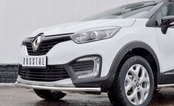 13 199 р. Защита переднего бампера (Ø42 мм, нержавейка) SLITKOFF Renault Kaptur дорестайлинг (2016-2020)  с доставкой в г. Майкоп. Увеличить фотографию 4