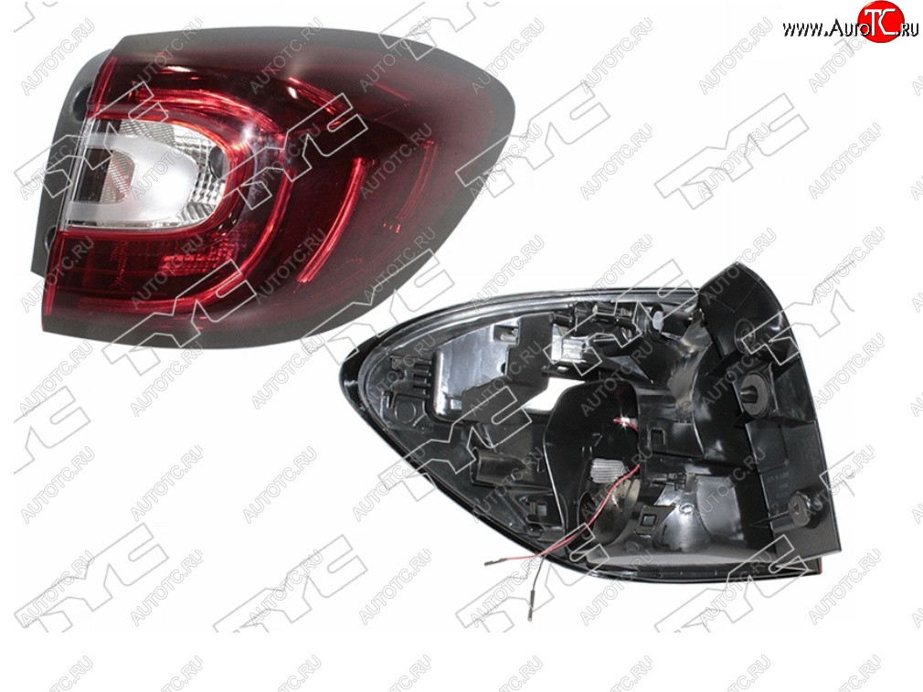 6 849 р. Правый фонарь задний TYC Renault Kaptur дорестайлинг (2016-2020)  с доставкой в г. Майкоп