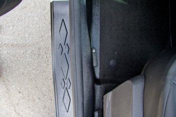 2 179 р. Накладки порогов в дверной проем Артформ (с надписью) Renault Kaptur дорестайлинг (2016-2020)  с доставкой в г. Майкоп. Увеличить фотографию 4