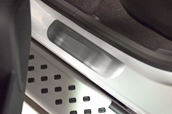 2 559 р. Накладки в проем дверей (4 шт) (НПС) RENAULT Kaptur 2016- Renault Kaptur дорестайлинг (2016-2020) (Нержавейка)  с доставкой в г. Майкоп. Увеличить фотографию 4