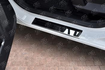1 569 р. Накладки порожков салона Russtal Renault Kaptur дорестайлинг (2016-2020) (нержавейка зеркальная)  с доставкой в г. Майкоп. Увеличить фотографию 2