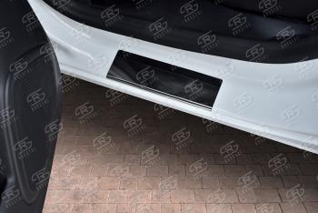 1 569 р. Накладки порожков салона Russtal Renault Kaptur дорестайлинг (2016-2020) (нержавейка зеркальная)  с доставкой в г. Майкоп. Увеличить фотографию 3
