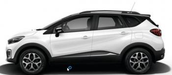 8 649 р. Рейлинги АПС  Renault Kaptur (2016-2025) дорестайлинг, рестайлинг (Черные, без поперечин)  с доставкой в г. Майкоп. Увеличить фотографию 2
