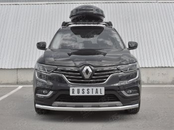 Защита переднего бампера (Ø63 мм, нержавейка) SLITKOFF Renault Koleos  2 (2016-2025)