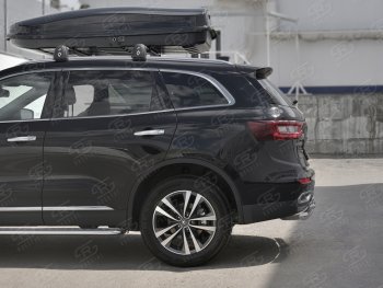 18 849 р. Защита заднего бампера (2 трубы Ø63 и 42 мм, нержавейка) SLITKOFF Renault Koleos 2 (2016-2025)  с доставкой в г. Майкоп. Увеличить фотографию 3