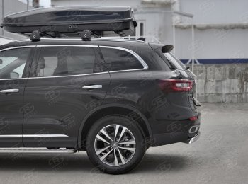 11 549 р. Защита заднего бампера (Ø75х42 мм, нержавейка) Russtal Renault Koleos 2 (2016-2025)  с доставкой в г. Майкоп. Увеличить фотографию 3