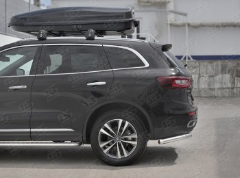 17 849 р. Защита заднего бампера (Ø63 мм уголки, нержавейка) SLITKOFF Renault Koleos 2 (2016-2025)  с доставкой в г. Майкоп. Увеличить фотографию 3