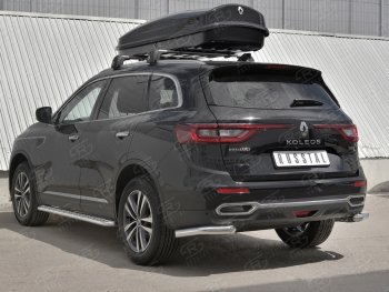 17 849 р. Защита заднего бампера (Ø63 мм уголки, нержавейка) SLITKOFF Renault Koleos 2 (2016-2025)  с доставкой в г. Майкоп. Увеличить фотографию 4