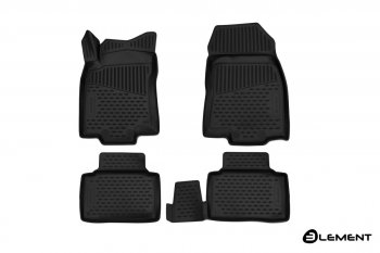 Коврики в салон Element 3D (полиуретан) Renault Koleos 2 (2016-2025) (Черные)