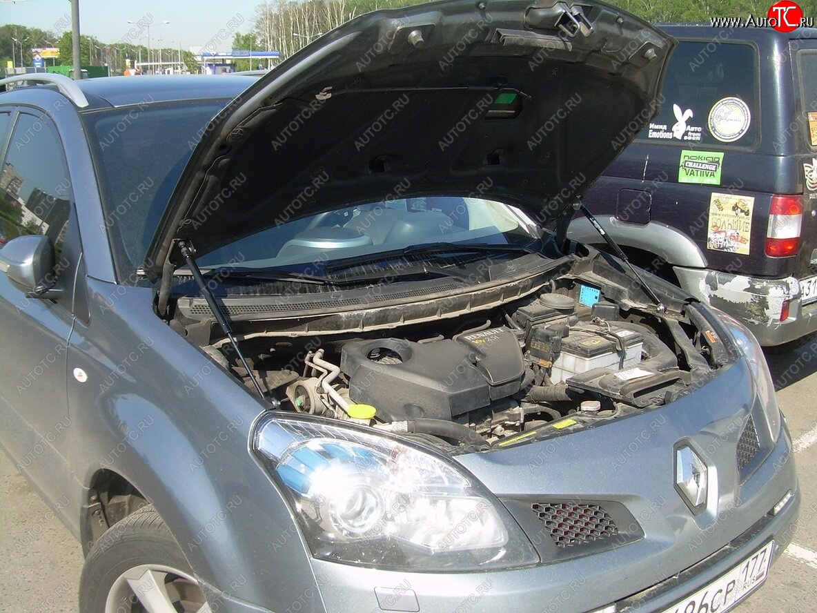 1 949 р. Упоры капота Russtal Renault Koleos 1 Phase 3 (2013-2016)  с доставкой в г. Майкоп