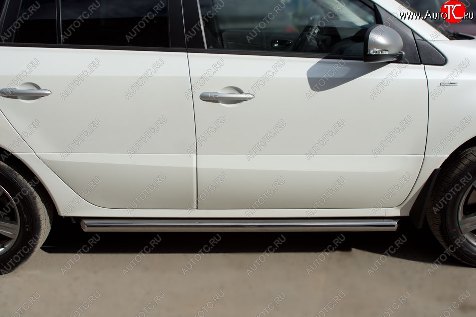 19 999 р. Защита порогов из круглой трубы диаметром 63 мм (рестайлинг) SLITKOFF  Renault Koleos ( 1) (2007-2016) Phase 1, Phase 2, Phase 3  с доставкой в г. Майкоп