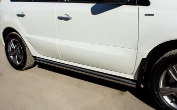 18 799 р. Защита порогов из круглой трубы диаметром 63 мм SLITKOFF v2 Renault Koleos Phase 1 (2007-2011)  с доставкой в г. Майкоп. Увеличить фотографию 2