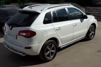 19 999 р. Защита порогов из круглой трубы диаметром 63 мм SLITKOFF v3 Renault Koleos Phase 1 (2007-2011)  с доставкой в г. Майкоп. Увеличить фотографию 3