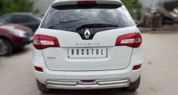 18 699 р. Защита заднего бампера (Ø76 и 42 мм, нержавейка) SLITKOFF Renault Koleos Phase 1 (2007-2011)  с доставкой в г. Майкоп. Увеличить фотографию 2