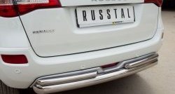 18 699 р. Защита заднего бампера (Ø76 и 42 мм, нержавейка) SLITKOFF Renault Koleos Phase 1 (2007-2011)  с доставкой в г. Майкоп. Увеличить фотографию 4