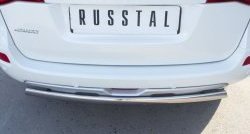 12 999 р. Защита заднего бампера (Ø75x42 мм, нержавейка) Russtal Renault Koleos Phase 1 (2007-2011)  с доставкой в г. Майкоп. Увеличить фотографию 4