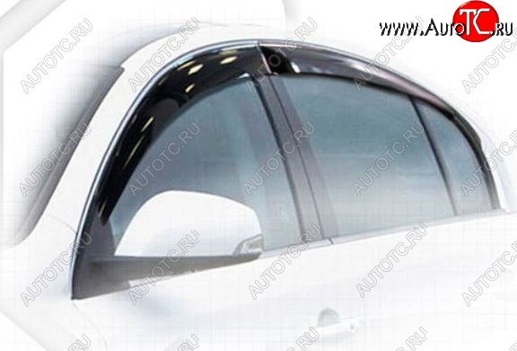 2 079 р. Дефлектора окон CA-Plastiс Renault Latitude (2010-2018) (Classic полупрозрачный, Без хром.молдинга)  с доставкой в г. Майкоп