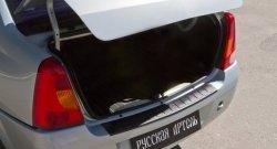 1 129 р. Защитная накладка на задний бампер RA Renault Logan 1 дорестайлинг (2004-2010)  с доставкой в г. Майкоп. Увеличить фотографию 4