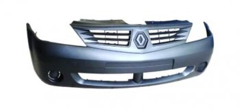 2 999 р. Передний бампер SAT Renault Logan 1 дорестайлинг (2004-2010) (Неокрашенный)  с доставкой в г. Майкоп. Увеличить фотографию 6