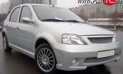 4 249 р. Пороги накладки Street Renault Logan 1 дорестайлинг (2004-2010) (Неокрашенные)  с доставкой в г. Майкоп. Увеличить фотографию 2