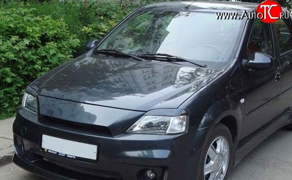 469 р. Реснички на фары M-VRS Renault Logan 1 дорестайлинг (2004-2010) (Неокрашенные)  с доставкой в г. Майкоп