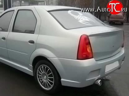 2 699 р. Лип спойлер Street Renault Logan 1 дорестайлинг (2004-2010) (Неокрашенный)  с доставкой в г. Майкоп