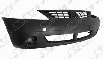 Бампер передний SAT (без отверстий под ПТФ) Renault Logan  1 (2004-2010) дорестайлинг