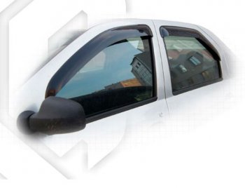 1 999 р. Дефлектора окон CA-Plastiс Renault Logan 1 рестайлинг (2010-2016) (серия Classic полупрозрачный, Без хром.молдинга)  с доставкой в г. Майкоп. Увеличить фотографию 2