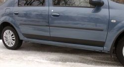 3 299 р. Молдинги RA (комплект) Renault Logan 1 рестайлинг (2010-2016) (Поверхность глянец (под окраску), Неокрашенные)  с доставкой в г. Майкоп. Увеличить фотографию 3