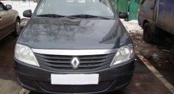 1 229 р. Сетка на бампер Russtal (черная) Renault Logan 1 рестайлинг (2010-2016)  с доставкой в г. Майкоп. Увеличить фотографию 3
