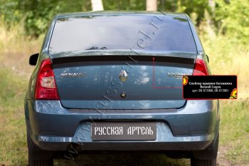1 699 р. Лип спойлер RA Renault Logan 1 рестайлинг (2010-2016) (Неокрашенный)  с доставкой в г. Майкоп. Увеличить фотографию 3