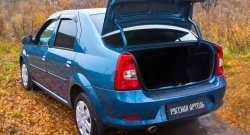 1 239 р. Защитная накладка на задний бампер RA Renault Logan 1 рестайлинг (2010-2016)  с доставкой в г. Майкоп. Увеличить фотографию 2
