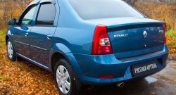 1 239 р. Защитная накладка на задний бампер RA Renault Logan 1 рестайлинг (2010-2016)  с доставкой в г. Майкоп. Увеличить фотографию 3