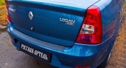 1 239 р. Защитная накладка на задний бампер RA Renault Logan 1 рестайлинг (2010-2016)  с доставкой в г. Майкоп. Увеличить фотографию 4