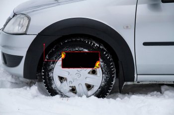 Расширитель арки RA (вылет 10 мм, передний левый) Renault Logan  1 (2010-2016) рестайлинг