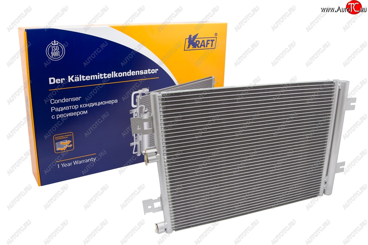 6 849 р. Радиатор кондиционера KRAFT Лада Ларгус дорестайлинг R90 (2012-2021)  с доставкой в г. Майкоп