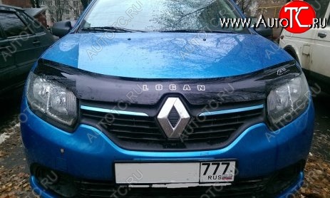 999 р. Дефлектор капота Russtal Renault Logan Stepway (2018-2025)  с доставкой в г. Майкоп