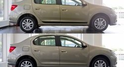 2 899 р. Молдинги дверей RA (комплект) Renault Logan 2 дорестайлинг (2014-2018) (Поверхность шагрень)  с доставкой в г. Майкоп. Увеличить фотографию 6