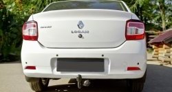 519 р. Реснички задних фонарей RA Renault Logan 2 дорестайлинг (2014-2018) (Неокрашенные)  с доставкой в г. Майкоп. Увеличить фотографию 3