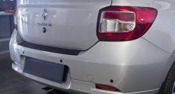 1 299 р. Накладка защитная на задний бампер RA Renault Logan 2 дорестайлинг (2014-2018)  с доставкой в г. Майкоп. Увеличить фотографию 2
