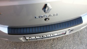 1 089 р. Накладка защитная на задний бампер Yuago Renault Logan 2 дорестайлинг (2014-2018)  с доставкой в г. Майкоп. Увеличить фотографию 2