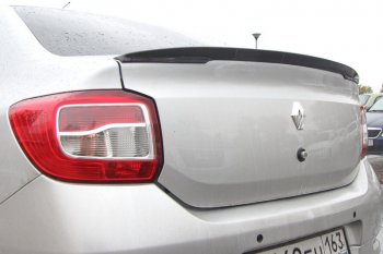 7 749 р. Лип спойлер Yuago Renault Logan Stepway (2018-2025) (неокрашенный)  с доставкой в г. Майкоп. Увеличить фотографию 2