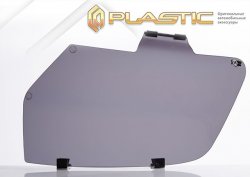 Защита фар CA-Plastic/ Renault Logan  2 (2014-2018) дорестайлинг (Classic полупрозрачный)