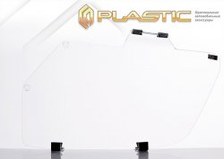 1 899 р. Защита фар CA-Plastic/  Renault Logan  2 (2014-2018) дорестайлинг (Classic полупрозрачный)  с доставкой в г. Майкоп. Увеличить фотографию 2
