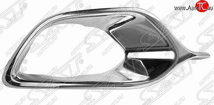 799 р. Правая хромированная вставка в рамку противотуманной фары SAT Renault Logan 2 дорестайлинг (2014-2018)  с доставкой в г. Майкоп