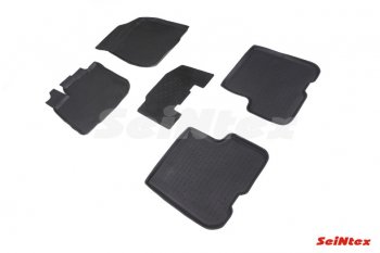 Резиновые коврики в салон с высоким бортом SeiNtex Renault Logan  2 - Sandero Stepway  (B8)