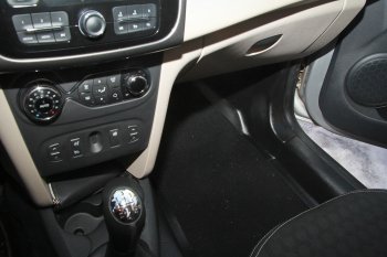 2 479 р. Накладки на ковролин дверного проема АртФорм Renault Logan 2 дорестайлинг (2014-2018) (Передние)  с доставкой в г. Майкоп. Увеличить фотографию 12
