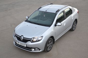 6 469 р. Рейлинги Petroil Tuning Комфорт Renault Logan 2 дорестайлинг (2014-2018) (Серебристый муар)  с доставкой в г. Майкоп. Увеличить фотографию 6