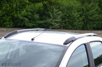 6 469 р. Рейлинги Petroil Tuning Комфорт Renault Logan 2 дорестайлинг (2014-2018) (Серебристый муар)  с доставкой в г. Майкоп. Увеличить фотографию 7